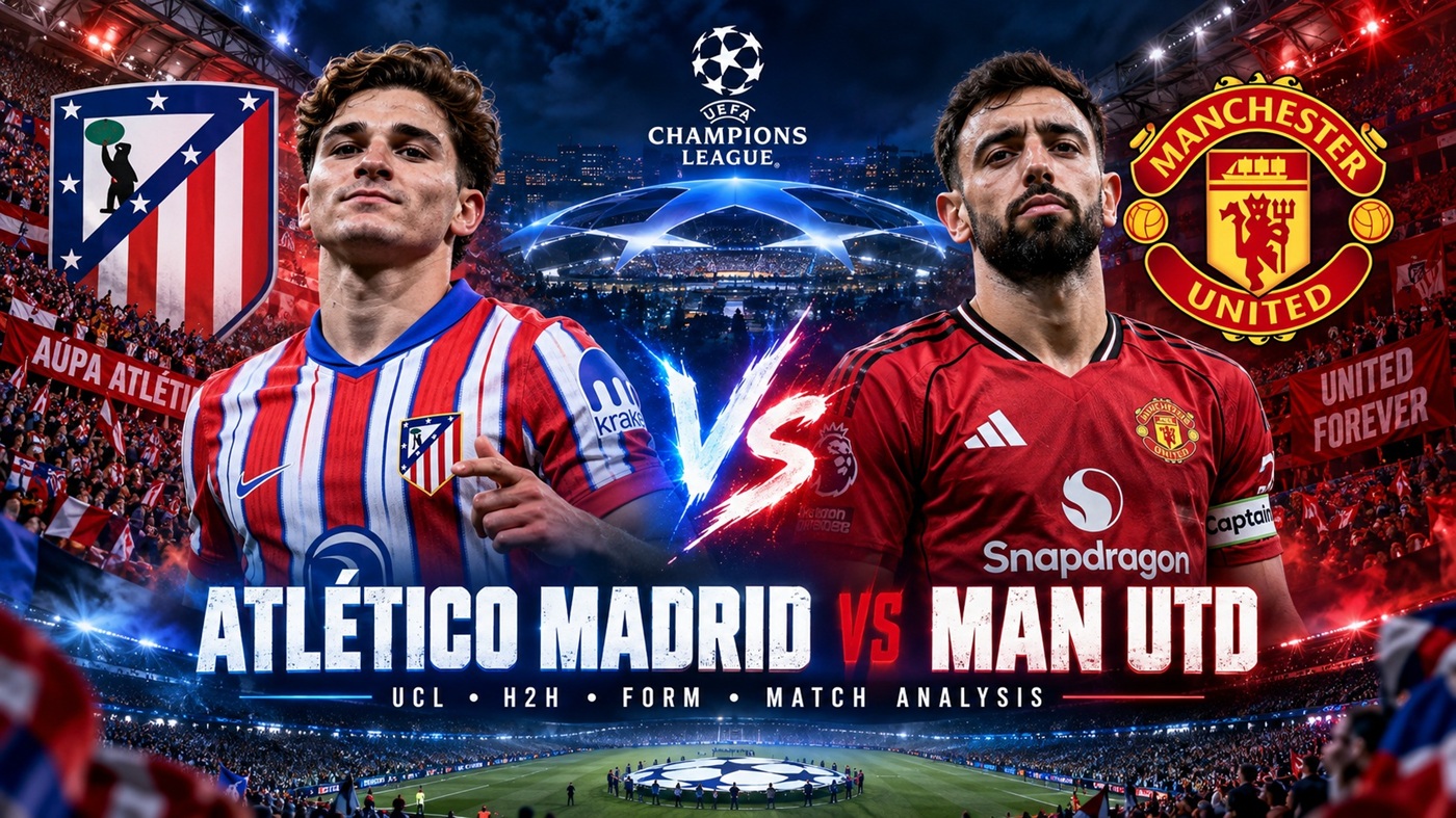 Atlético Madrid vs Man Utd UCL 2026-27: Head to Head, Form and Match Analysis