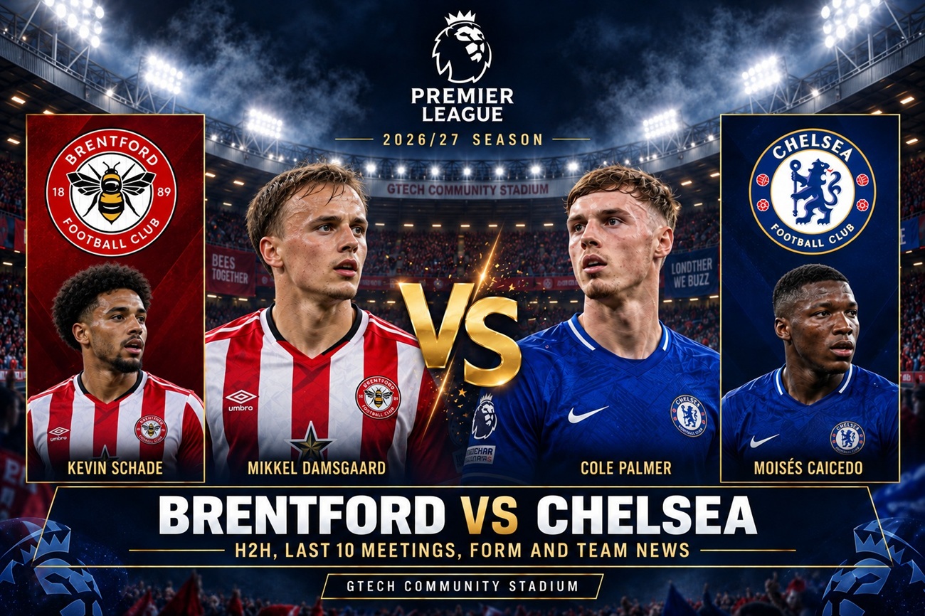 Brentford vs Chelsea 2026-27 EPL: H2H, Last 10 Meetings, Form and Team News