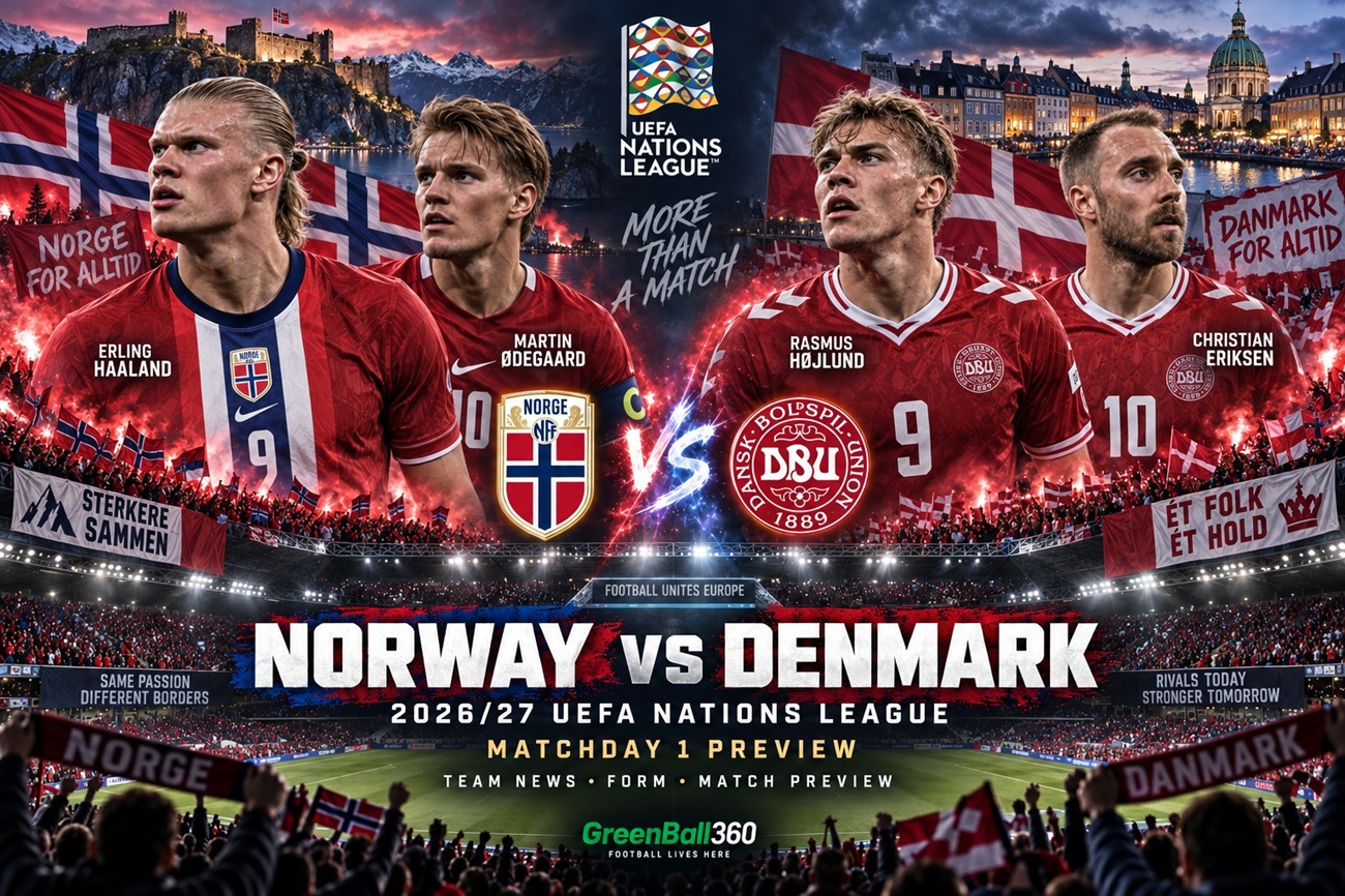 Norway vs Denmark: 2026-27 Nations League Matchday 1 Preview