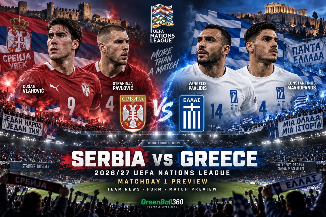 Serbia vs Greece: 2026-27 Nations League Matchday 1 Preview