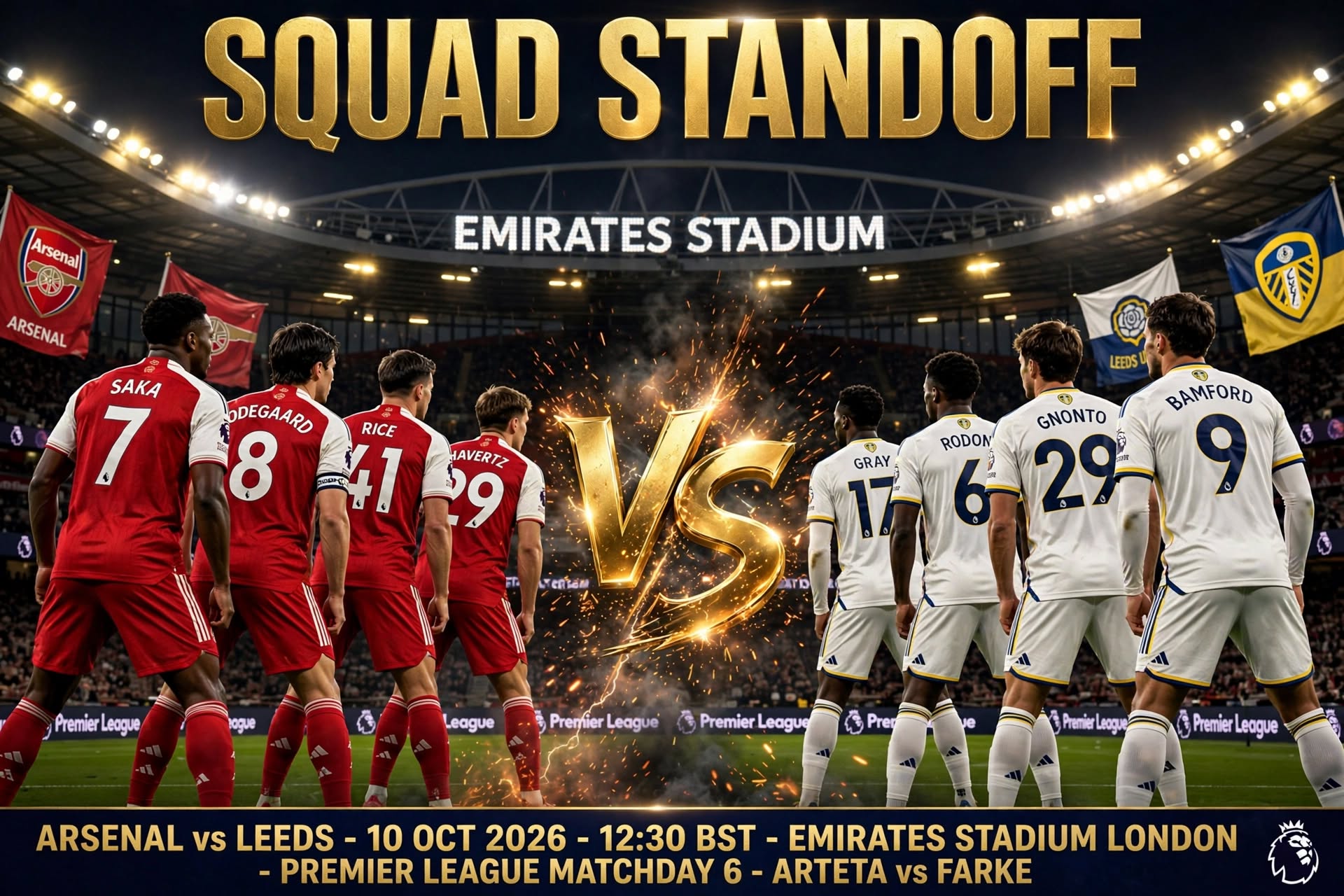 Arsenal vs Leeds United 2026-27 Premier League: Head-to-Head, Form and Team News