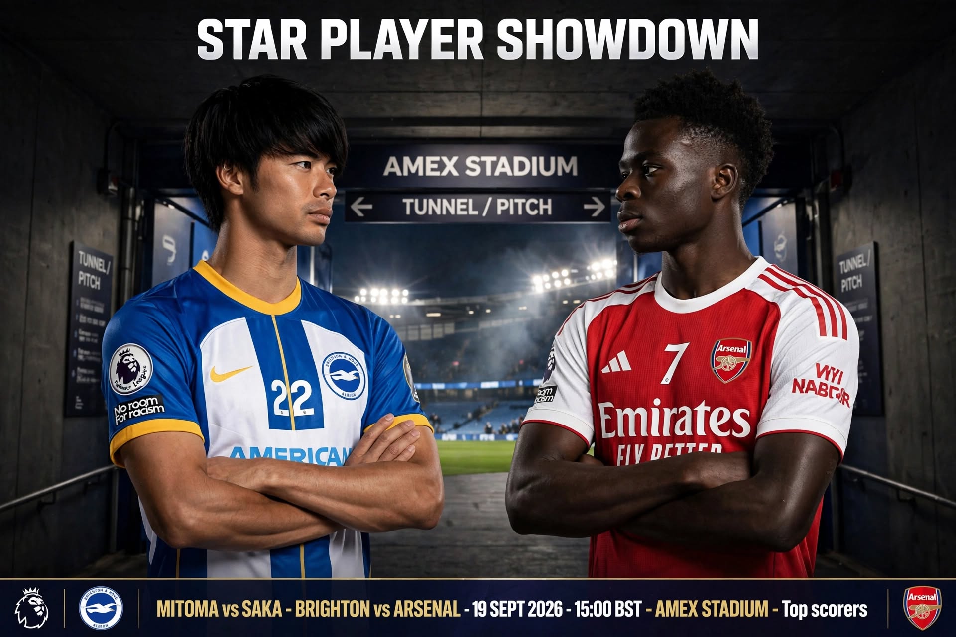 Brighton vs Arsenal 2026-27 Premier League: H2H, Last 10 Meetings, Form and Team News