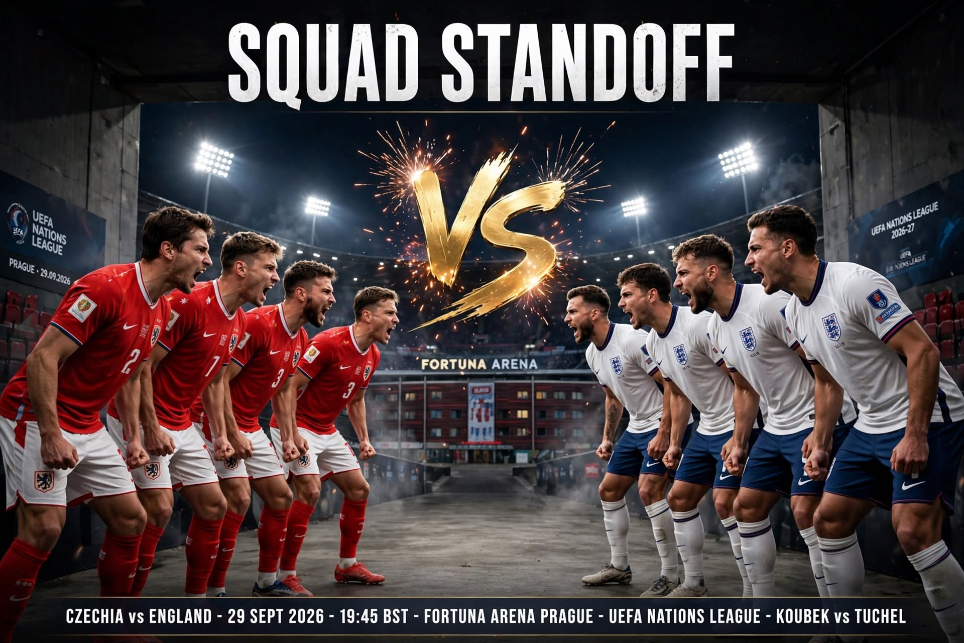 Czechia vs England 2026-27 Nations League Matchday 2: H2H, Form and Team News