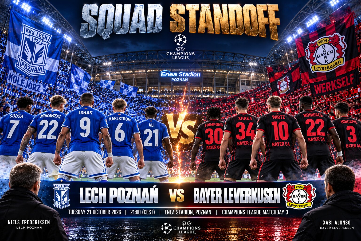 Lech Poznań vs Bayer Leverkusen 2026-27 Europa League: Head-to-Head, Form and Team News