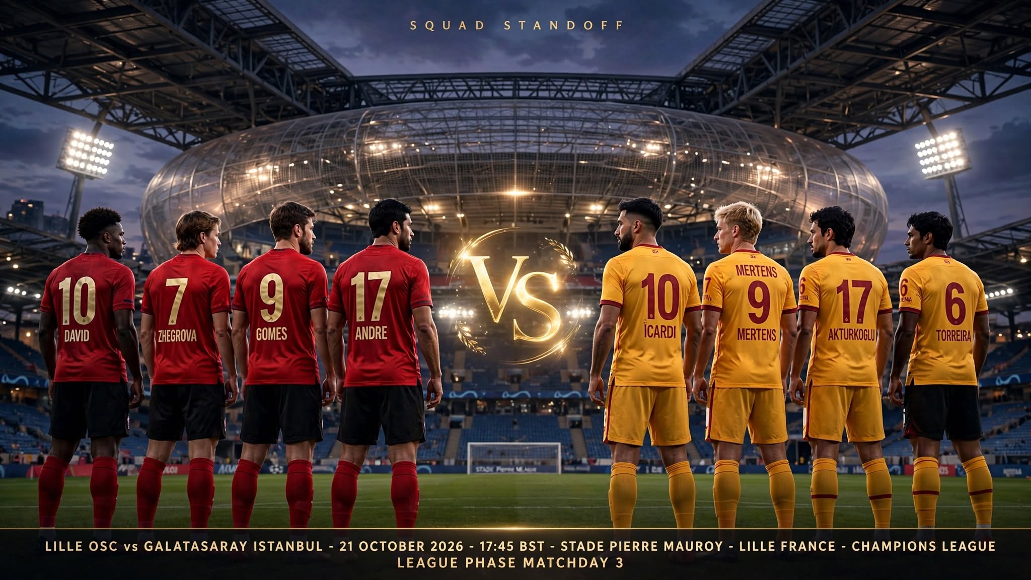 Lille vs Galatasaray 2026-27 Champions League: Head-to-Head, Form and Team News