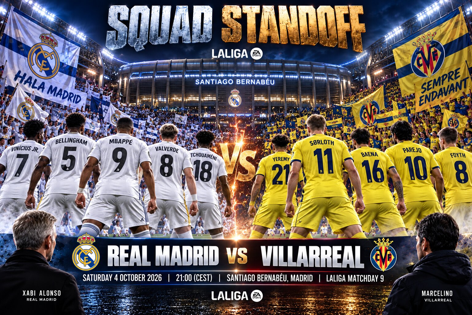 Real Madrid vs Villarreal 2026-27 La Liga: Head-to-Head, Form and Team News